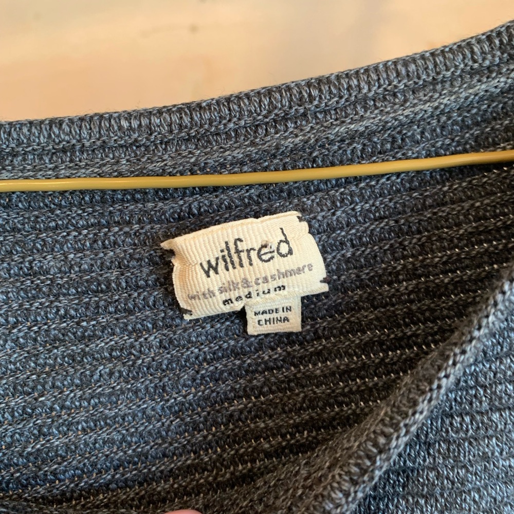 Wilfred | Blanchard Silk & Cashmere 3/4 Length Sleeve Sweater - Picture 3 of 7